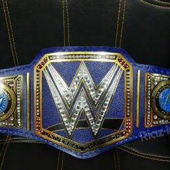 New 2mm WWE Blue Universal Championship Adult Replica Belt Brass
