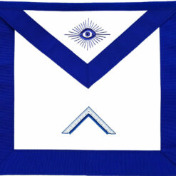 NEW MASONIC BLUE LODGE OFFICER APRON HAND EMBROIDERED - WORSHIPFUL MASTER