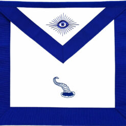 MASONIC BLUE LODGE OFFICER APRON HAND EMBROIDERED - JUNIOR STEWARD BEST QUALITY