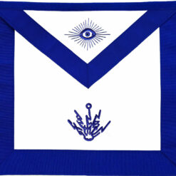 MASONIC BLUE LODGE OFFICER APRON EMBROIDERED - ELECTRICIAN BEST QUALITY