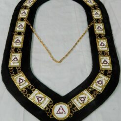 Masonic Regalia Ladies of Circle of Perfection Dress Gold Metal Chain Collar