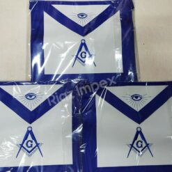 MASONIC MASTER MASON APRONS BLUE LODGE EMBROIDERED - PACK OF 3 BEST QUALITY